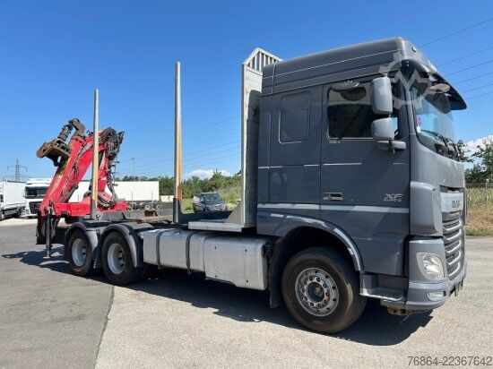 Camion forestier DAF XF 510 MIT PENZ LADEKRAN 6X4,  12Z9.50 INKL. HOLZGREIFER