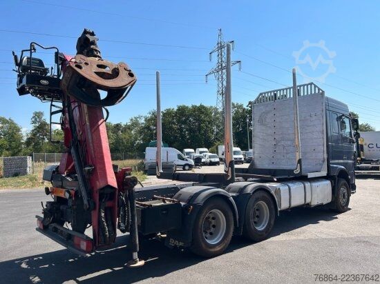 Camion forestier DAF XF 510 MIT PENZ LADEKRAN 6X4,  12Z9.50 INKL. HOLZGREIFER