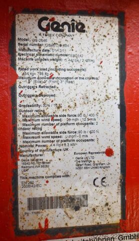 Schaarlift Genie GS 2646