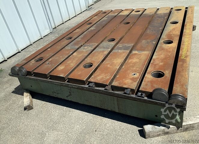 Gietijzeren bed Taque fonte rainurée - Floor Plate 2600 x 2000 x 350 mm - No 1