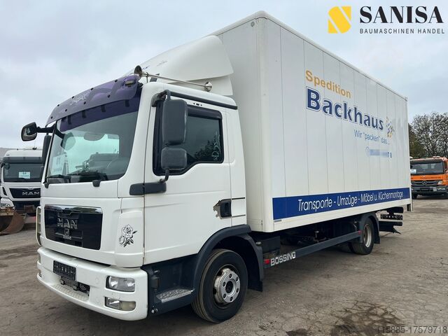 Lastbil med flak MAN TGL 8.180