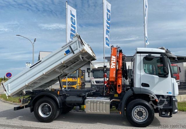 Kiepwagen MERCEDES-BENZ 1835 Kipper/Meiller/Atlas 135/Funk/74 tkm/Top