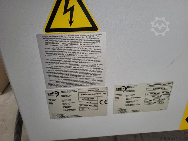 Impianto di verniciatura completo Cefla Sorbini Smartparquet MRF/300