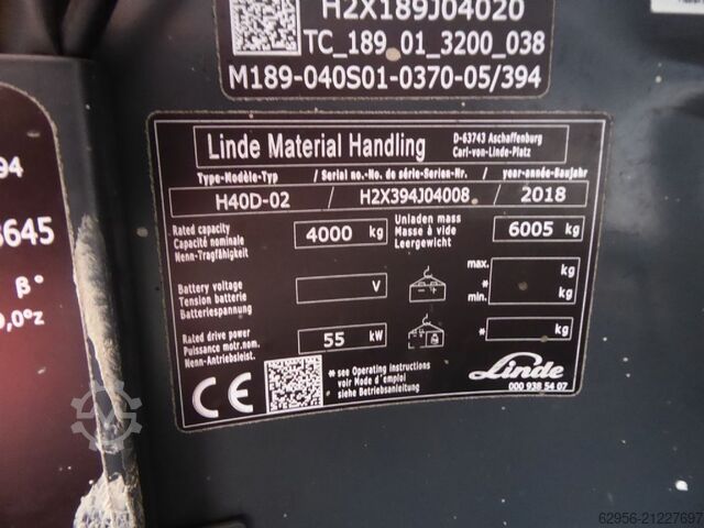 Diesel Forklift Linde H40D-02