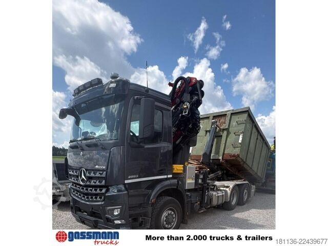 Camion scarrabile Mercedes-Benz Arocs 2553 L 6x4/4 HAD, Lenk-/Liftachse, Palfinger