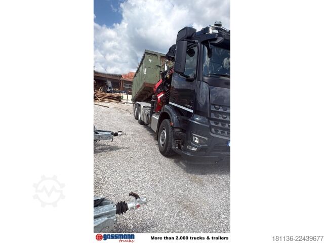 Camion scarrabile Mercedes-Benz Arocs 2553 L 6x4/4 HAD, Lenk-/Liftachse, Palfinger
