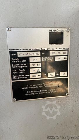 Pressa a membrana Wemhöner KT-MB 34/15-300