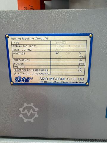 Tornio CNC a fantina mobile Star Micronics SP-23 CNC Sliding Head Swiss Type Lathe