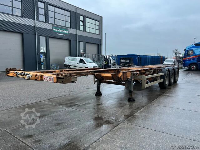 Container transport Van Hool 3B0071 / BPW + Drum / 1x Extendable / Lift Axle