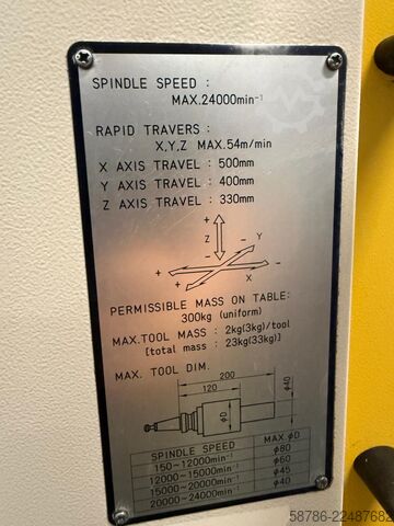 Vertikalt bearbejdningscenter Fanuc Robodrill Alpha T21iFa 5 axis