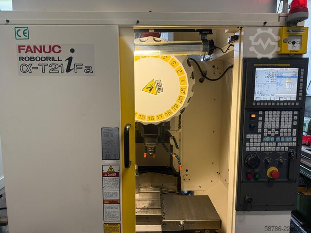 Vertikalt bearbejdningscenter Fanuc Robodrill Alpha T21iFa 5 axis
