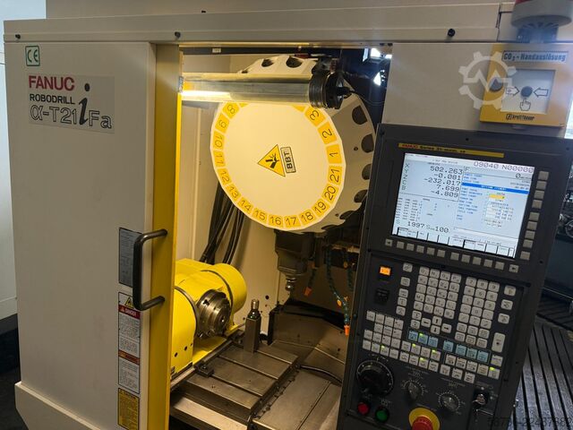 Vertikalt bearbejdningscenter Fanuc Robodrill Alpha T21iFa 5 axis