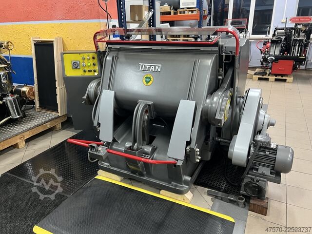 Mașină de tăiat cu matriță, tip plan-cilindru (tiegel) Erba Titan Model 3 die cutter Format: 830×1200