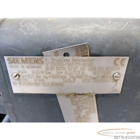 Siemens motor Siemens 1FT5066-1AF71-4EG0 Motor SN:YFN013270706008 + ROD 426 360 27S12-0.