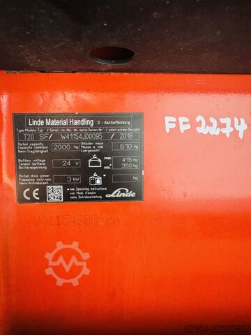 χειροκίνητο παλετοφόρο Linde T 20 SF Batterie Bj.24