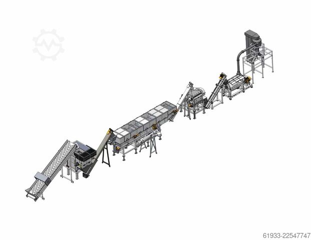 1.000 kg/t Rigidt Plast Vaskeanlæg Genox RP1000