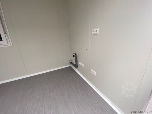 Dubbele ISO-kantoorcontainer met WC + keuken Modurazell GmbH