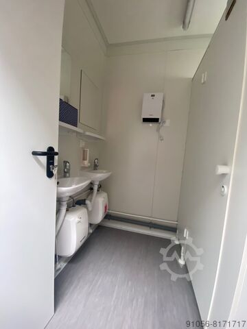 Dubbele ISO-kantoorcontainer met WC + keuken Modurazell GmbH