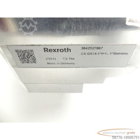 Motor Rexroth Rexroth 3SIEK63-4C2/339 MNR 3842547992 Getriebe SN: 754B17355492