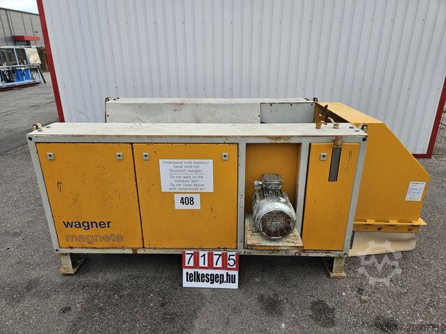 Magnetický separátor s pásovým dopravníkem, třídění Wagner Magnete 0428-25/60
