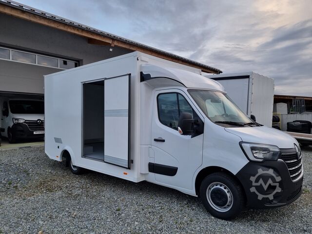 Gesloten opbouw Renault Master 165 Koffer Platform Tiefrahmen
