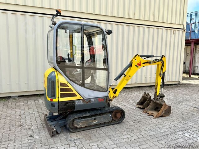 Minigraver WACKER Neuson ET16 / 2019 BJ / 1.520 H / 3x Löffel