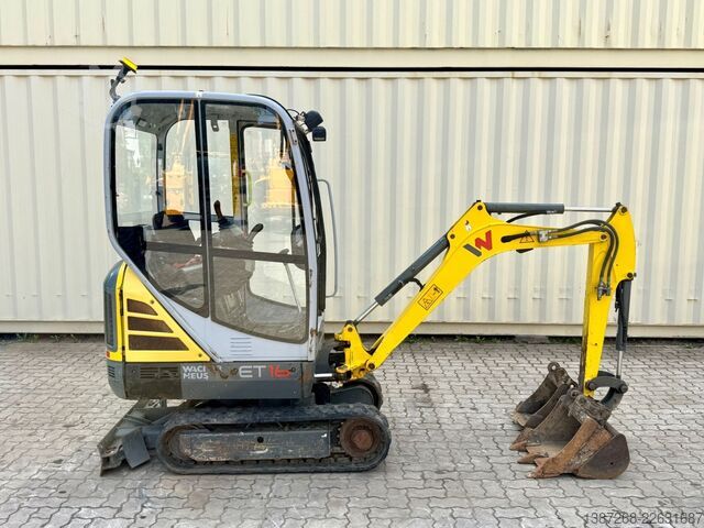 Minigraver WACKER Neuson ET16 / 2019 BJ / 1.520 H / 3x Löffel