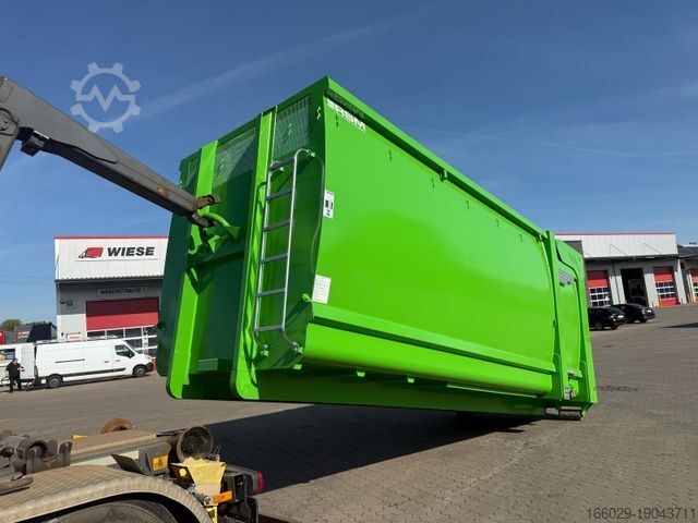 Poluprikolica za izmjenjive sanduke  RSM Abrollcontainer 38m³ mit hydr. Heckklappe