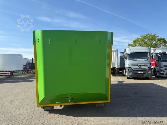 Poluprikolica za izmjenjive sanduke  RSM Abrollcontainer 38m³ mit hydr. Heckklappe