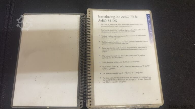 Droogijs straal machine Dry ice blaster Cold Jet Aero 75 DX / LIKE NEW