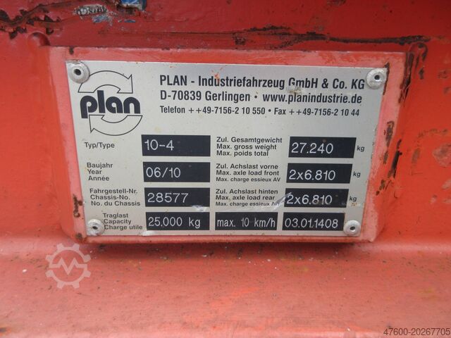 Schwerlastanhänger Transportanhänger 25t Plan Schwerlastwagen Transportwagen 25t Typ 10-C4 Anhänger Wagen 25000KG