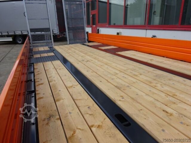 Remorcă cu platformă joasă Möslein TTT-11 6,20 Orange  Neuer Tandemtieflader