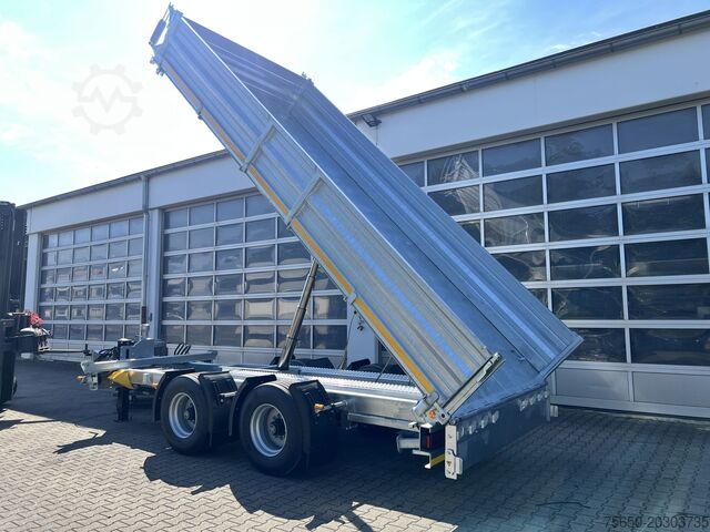 Tipvognstrailer Möslein TTD 19 B  neuer 19 t Tandemkipper- Tieflader hydraulischer Klappe