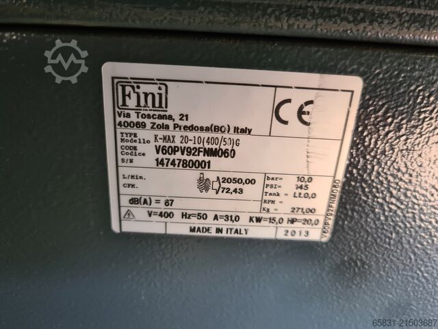 šroubový kompresor FINI K-MAX  20-10