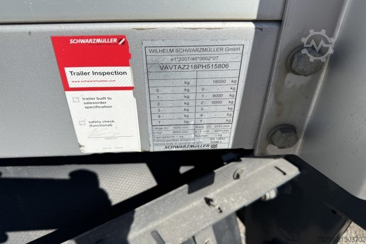 Open aanhangwagen met zeil Schwarzmüller T-Serie Brücke / Swiss-Vehicle