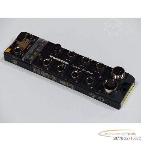 Składnik Turck TBEN-L4-8DIP-8DOP Kompaktes Multiprotokoll-I/O-Modul für Ethernet