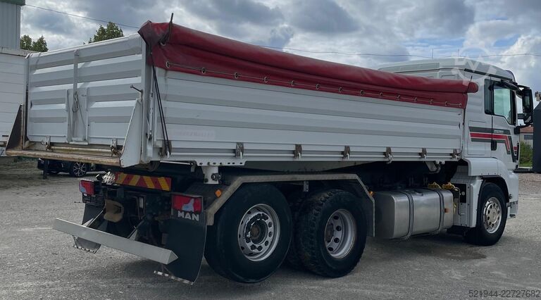 Driezijdige kipper MAN TGS 26.440  6x2 Liftachse Full Air Euro4