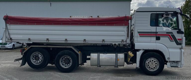 Driezijdige kipper MAN TGS 26.440  6x2 Liftachse Full Air Euro4