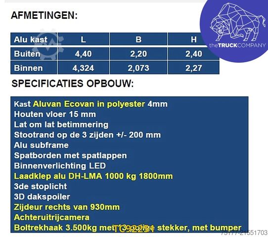 Koffer Mitsubishi FUSO 3C15 3400