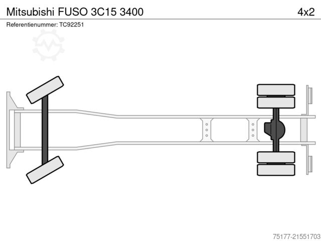 Koffer Mitsubishi FUSO 3C15 3400