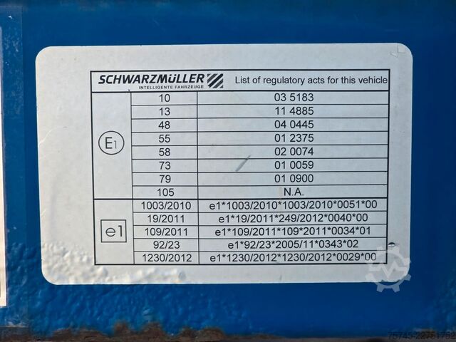 Semiremorcă deschisă SCHWARZMÜLLER J-SERIE * 2X LIFT * MITNAHMESTAPLER * SAF