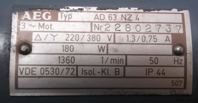 Motoréducteur 0,18 kW 97 tr/min Bonfiglioli MVF44/F