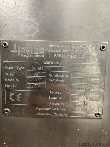 Hamba BK 8008 A töltősor (1997) Hamba Abfülllinie
