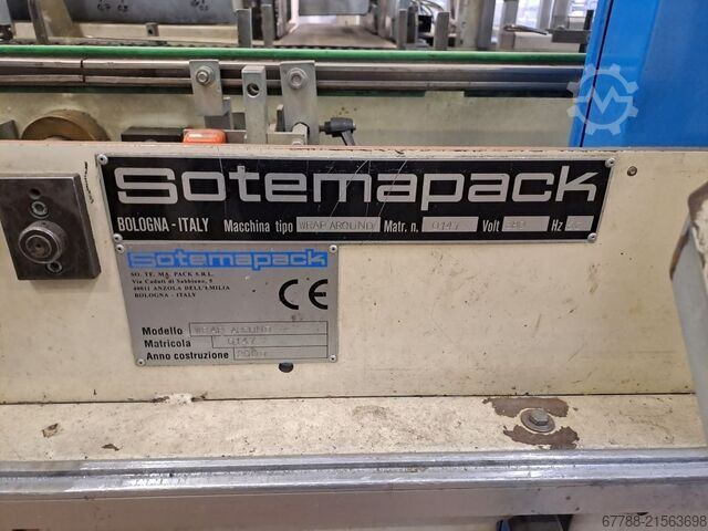 Συσκευαστική μηχανή φιαλών (case packer) SOTEMAPACK WRAP AROUND | 12 pack/h