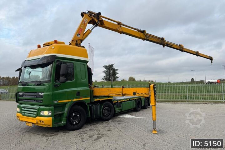 Crane truck DAF CF 85.410 SC, Euro 5, 8x2 / Hiab 422 EP5 + Radi...