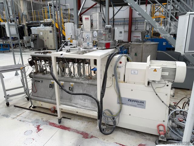 Dobbelt-snegleekstruder inkl. gravimetrisk dosering. Zeppelin Henschel Mixing Technologie RHC 25 - 52 L/D