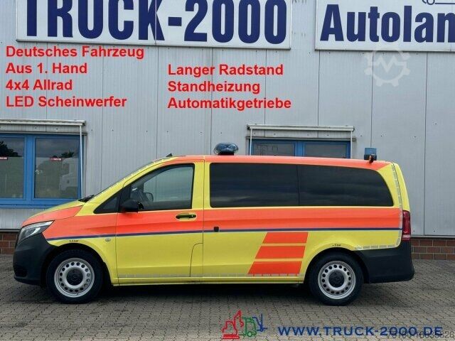 Brandweerwagen Mercedes-Benz Vito 119 CDI 4x4 Notarzt Rettung Ambulance Klima