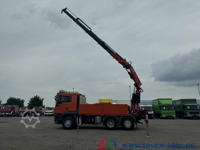 Vrachtauto met open laadbak MAN TGS 28.480 6x4H FASSI F365 8m4t AHK41t Lenkachse