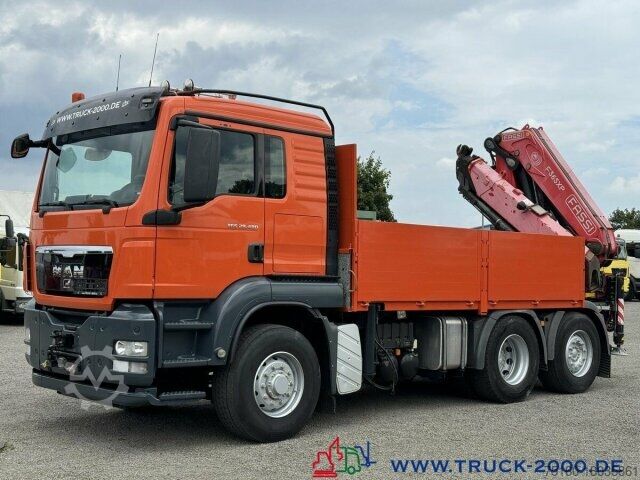 Vrachtauto met open laadbak MAN TGS 28.480 6x4H FASSI F365 8m4t AHK41t Lenkachse