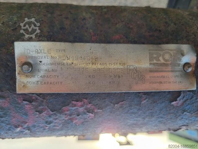 Axel ROR TRAILER AXLE SINGLE TIRE DRUM